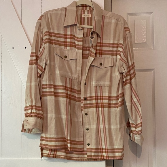 Spell Tops - Spell plaid button up